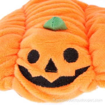 Petit animal de compagnie en peluche d&#39;hiver en forme de citrouille d&#39;Halloween